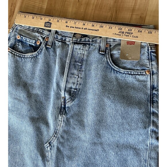 Levi's Women's Denim Maxi Skirt With Slit Size 28 (30) See Photos NWT - Picture 9 of 14